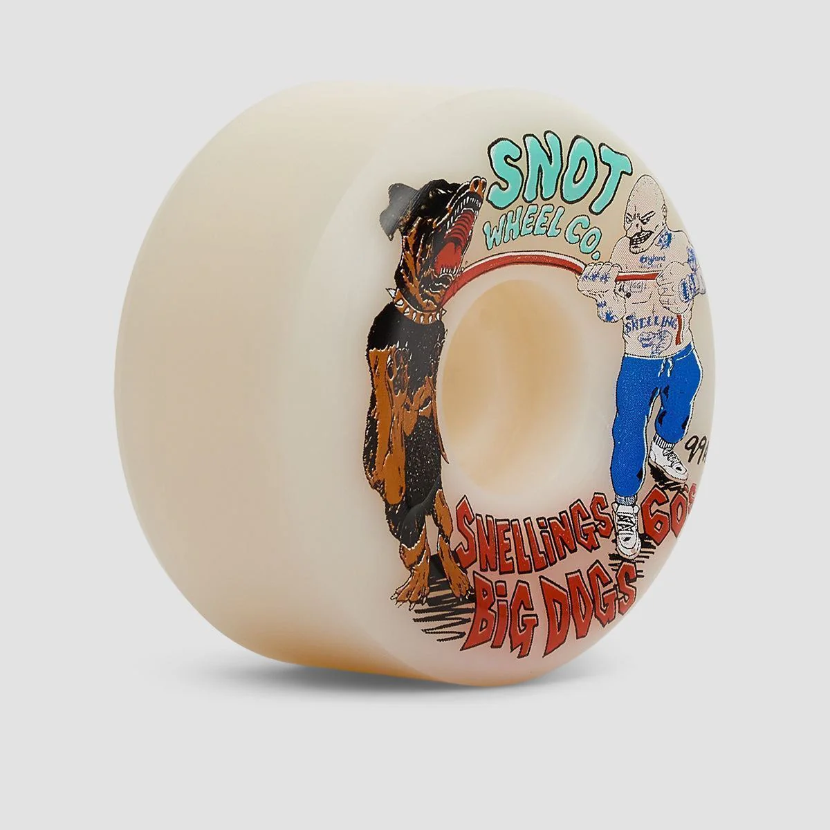 Snot Snellings Big Dawg Conical 99A Skateboard Wheels Raw 60mm - Image 2