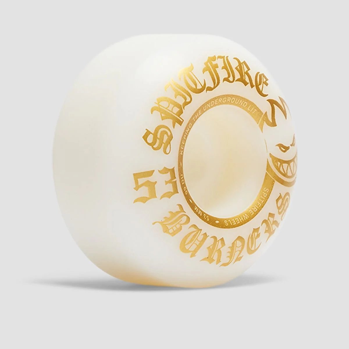 Spitfire Burners 99DU Skateboard Wheels White 53mm - Image 2