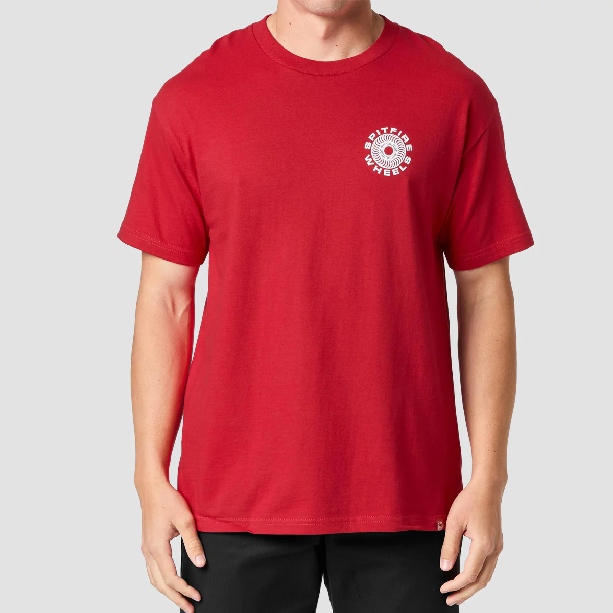Spitfire Classic '87 Swirl Fill T-Shirt Red/Black - Image 2