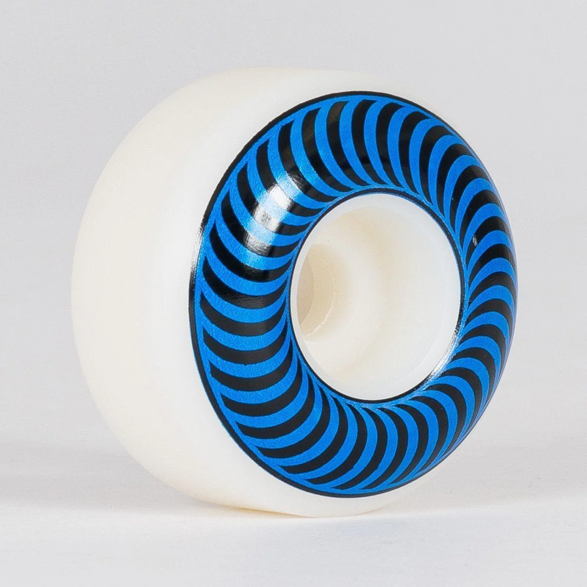 Spitfire Classic Skateboard Wheels White/Navy Blue 56mm - Image 3