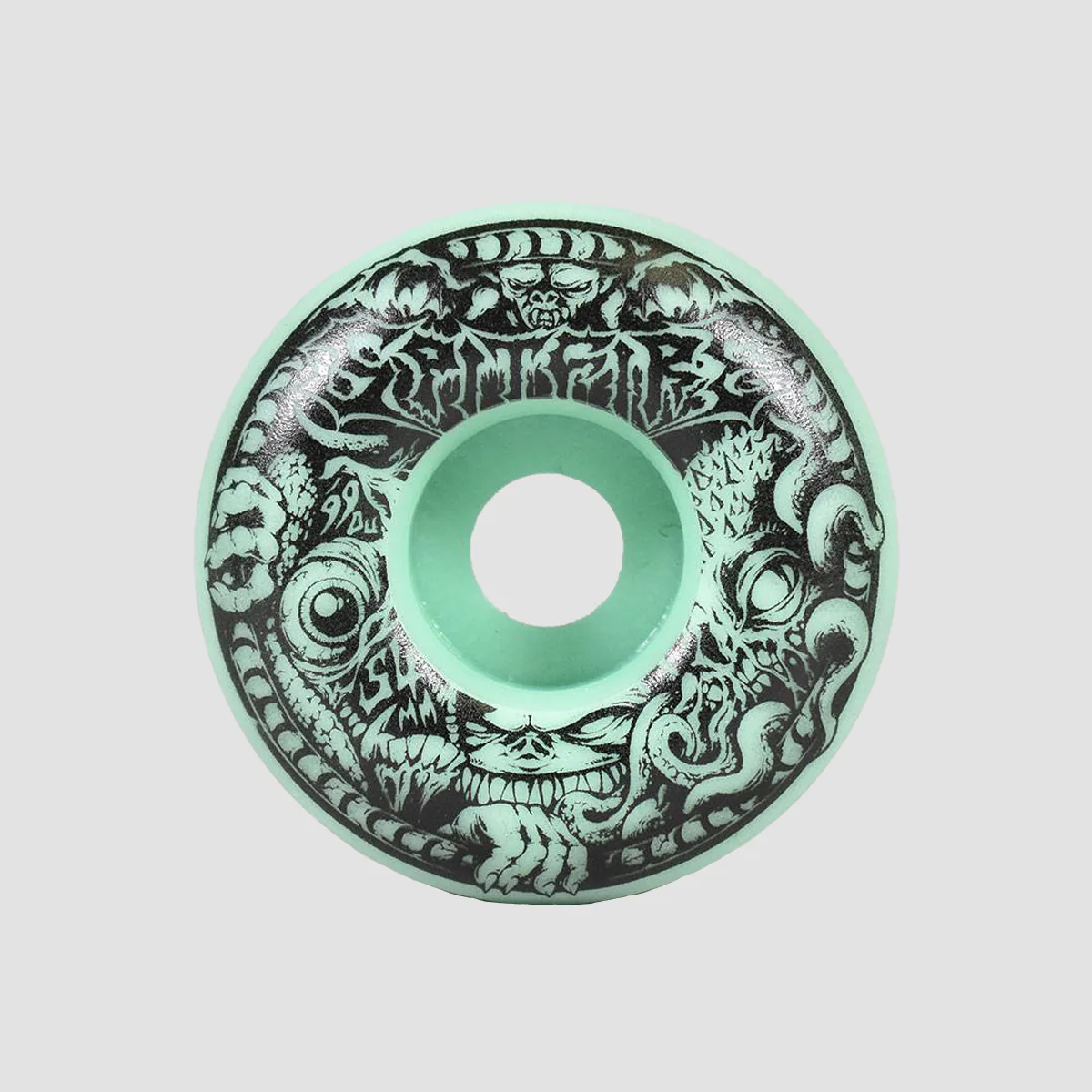Spitfire Formula Four Demon Gate Radial Full 99DU Skateboard Wheels Glow 54mm