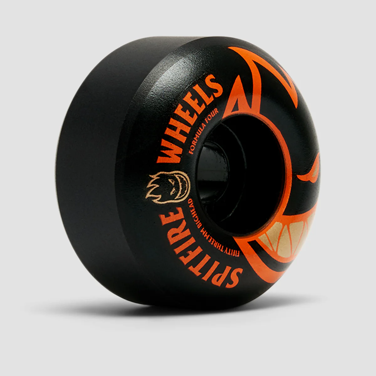 Spitfire Formula Four Devils Night Big Head Shape 99DU Skateboard Wheels Black/Orange 53mm - Image 2