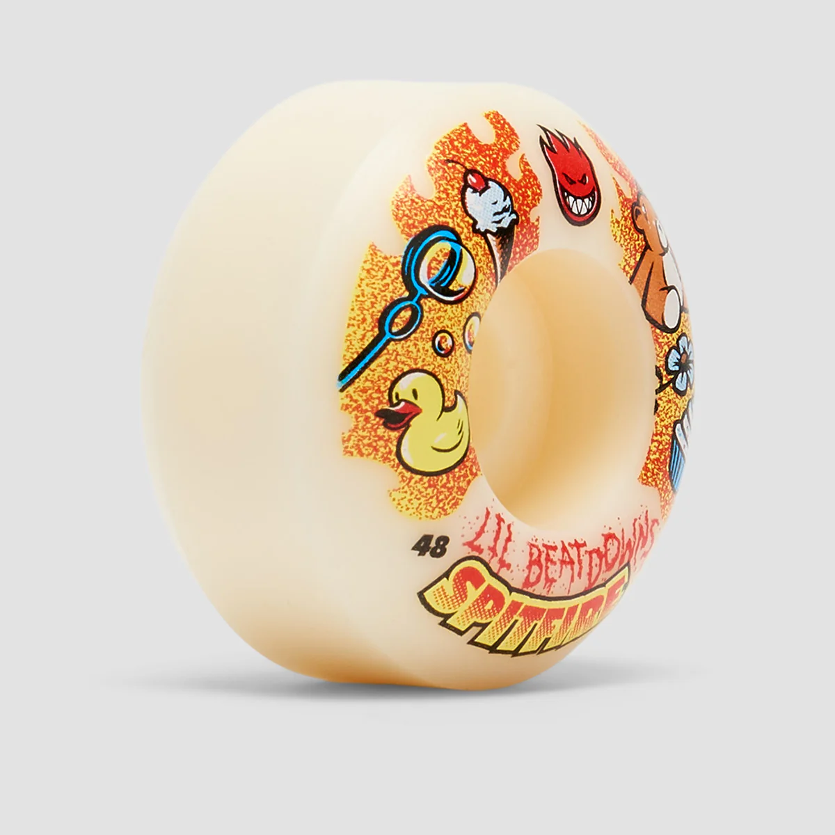 Spitfire Formula Four Lil' Beatdowns Classic 99DU Wheels Natural 48mm - Image 2