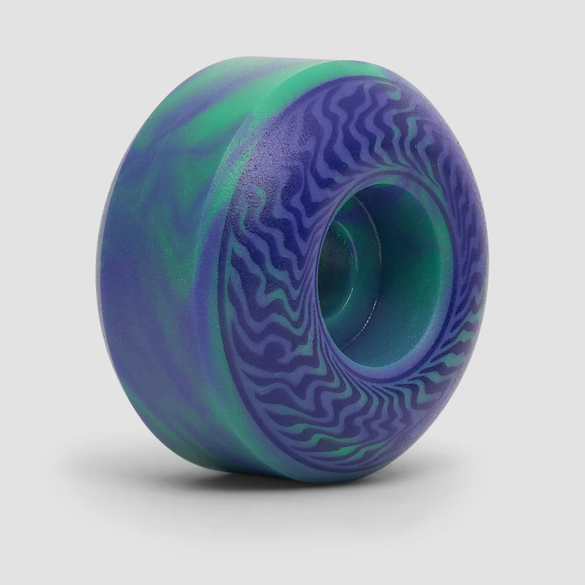 Spitfire Formula Four Swirled Classic 99DU Skateboard Wheels Teal/Purple 52mm - Image 2