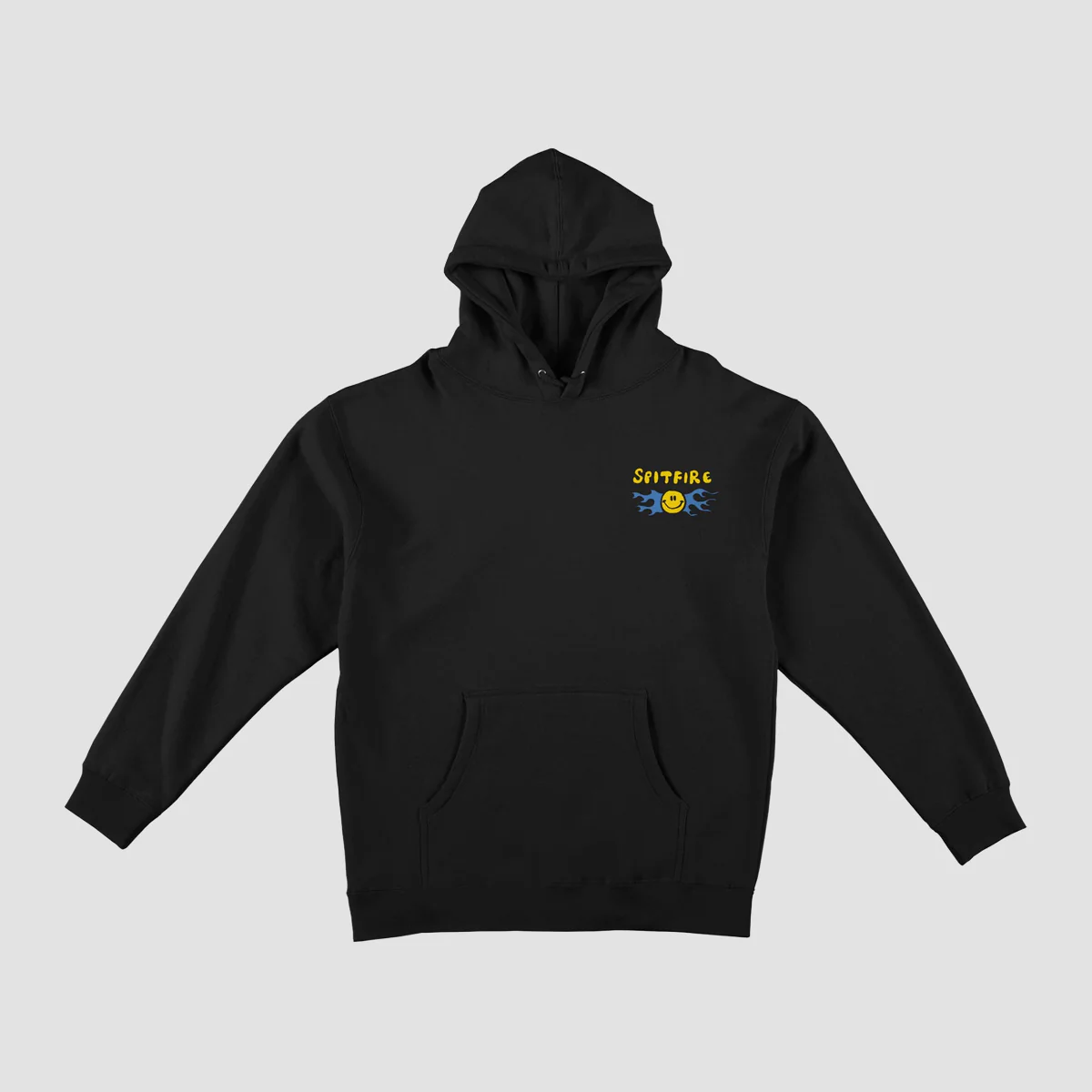 Spitfire Happy Classic Pullover Hoodie Black - Image 2