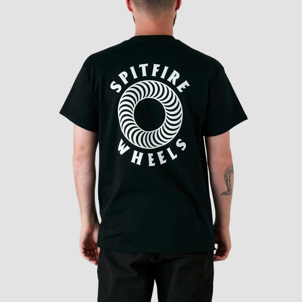 Spitfire Hollow Classic Pocket T-Shirt Black/White - Image 2