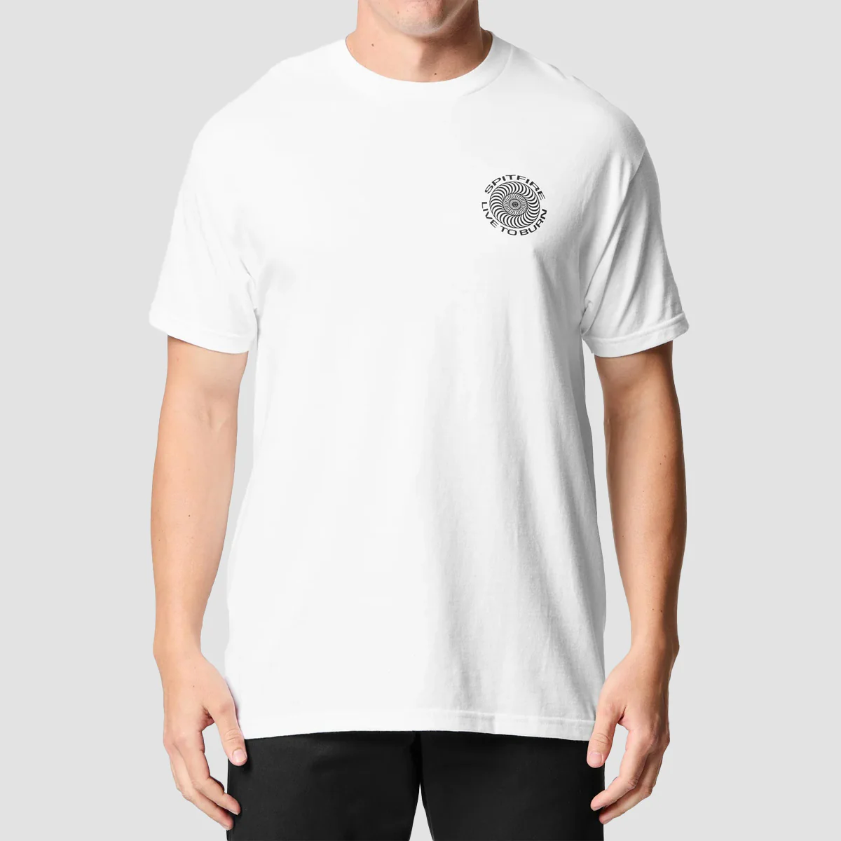 Spitfire Live To Burn Classic T-Shirt White - Image 2