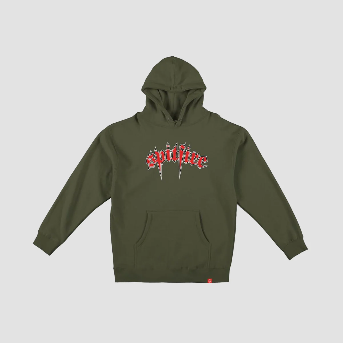 Spitfire Venom Pullover Hoodie Army/Red/White/Black