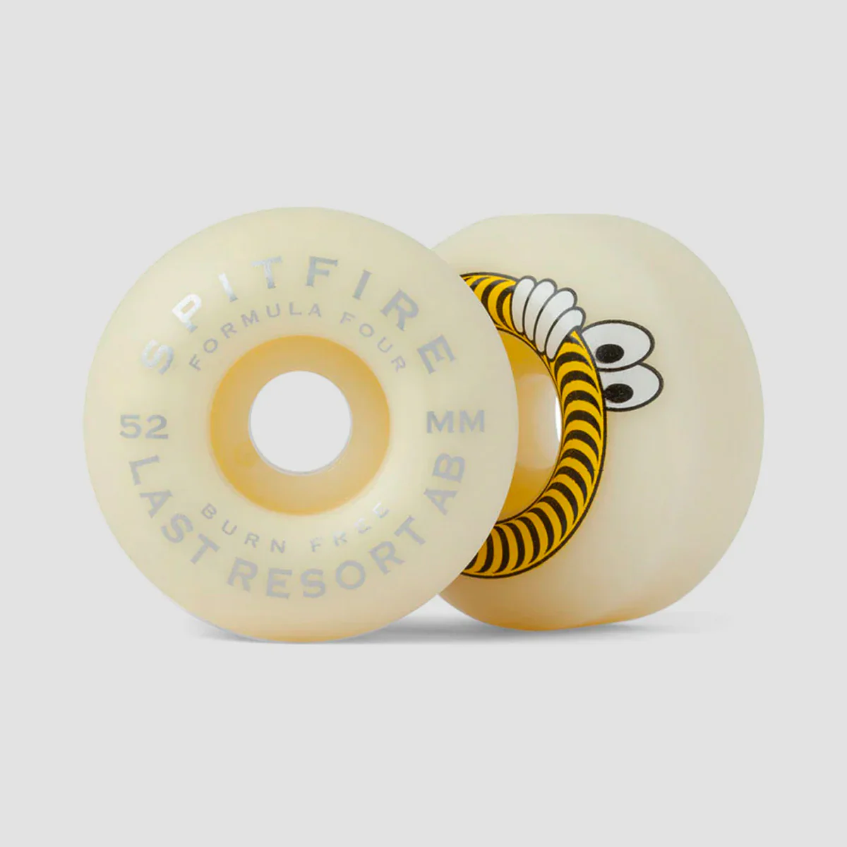 Spitfire X Last Resort AB Formula Four Classic 99DU Skateboard Wheels Natural/Yellow 52mm - Image 2