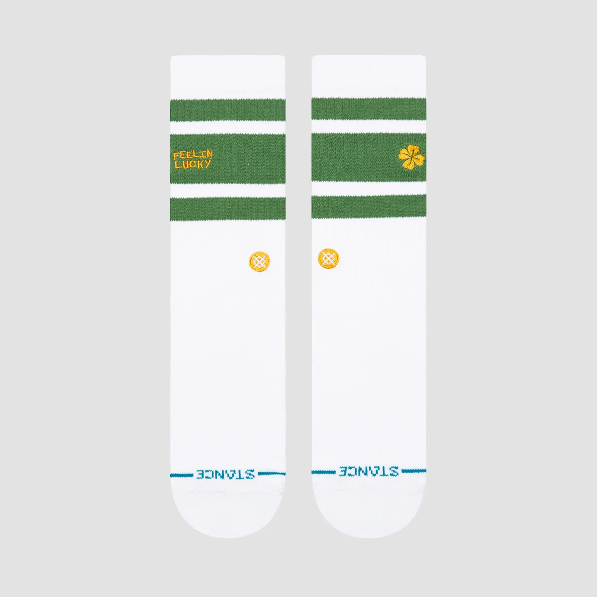 Stance Feelin Lucky Crew Socks Green