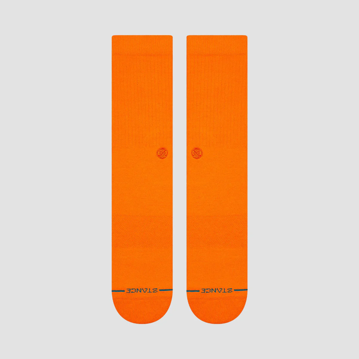 Stance Icon Crew Socks Orange - Image 2