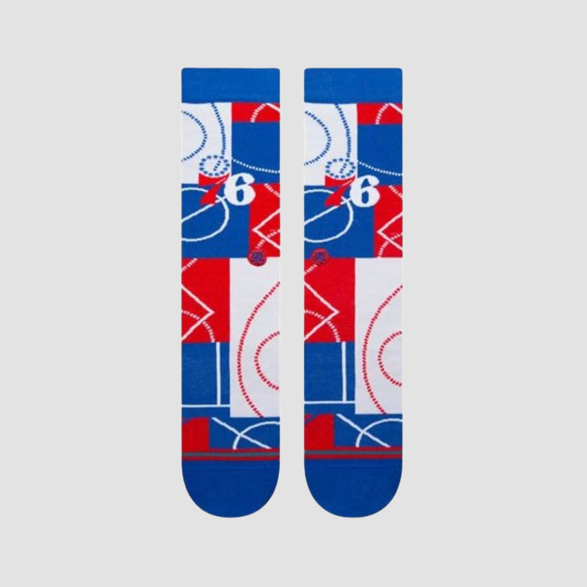 Stance NBA Zone Philadelphia 76ers Crew Socks Royal - Image 2