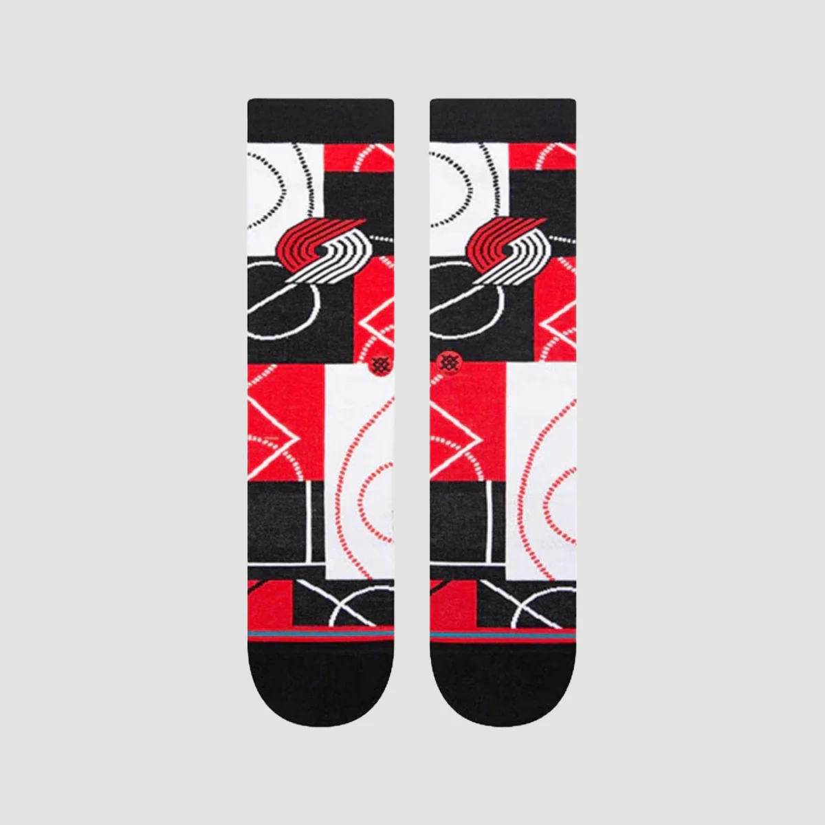 Stance NBA Zone Portland Trail Blazers Crew Socks Black - Image 2