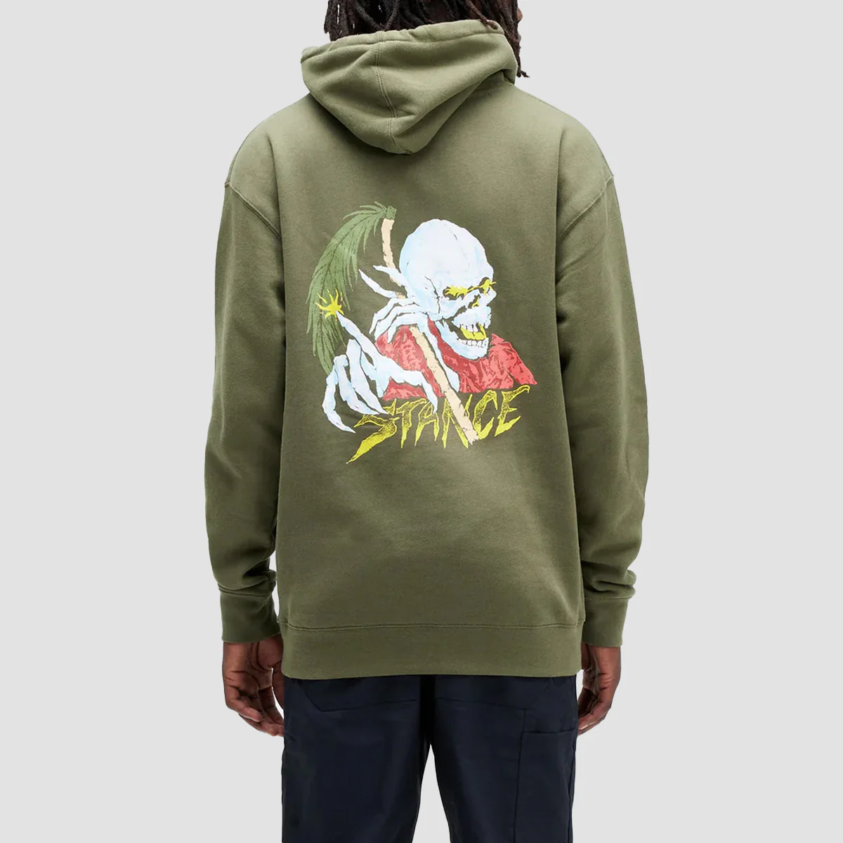 Stance Palm Slayer Pullover Hoodie Army - Image 2