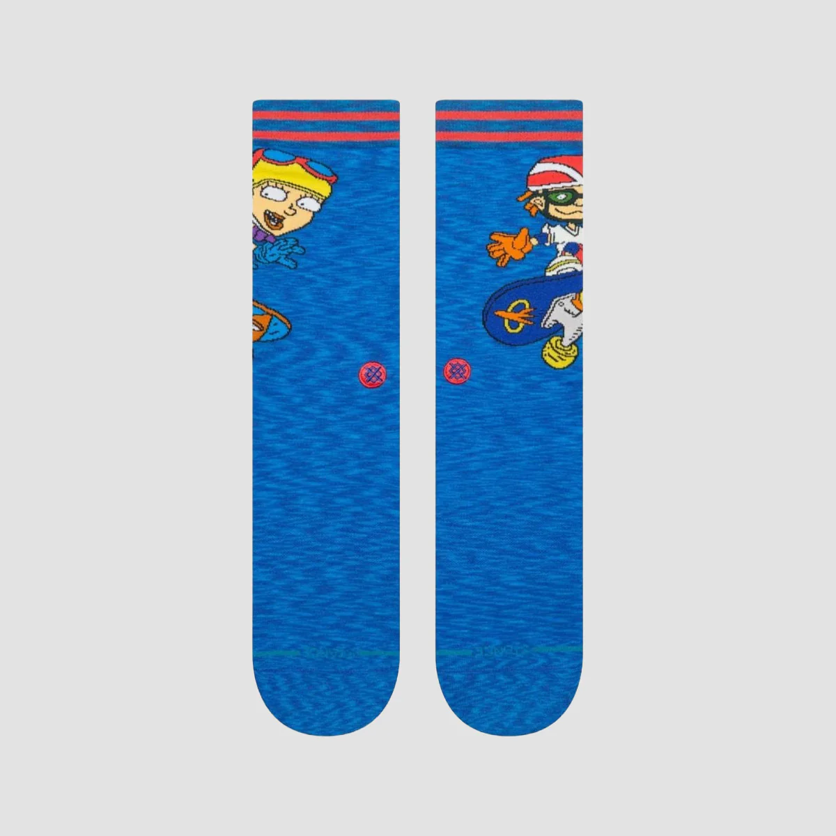 Stance Rocket Power Reggie And Otto Crew Socks Royal - Image 2