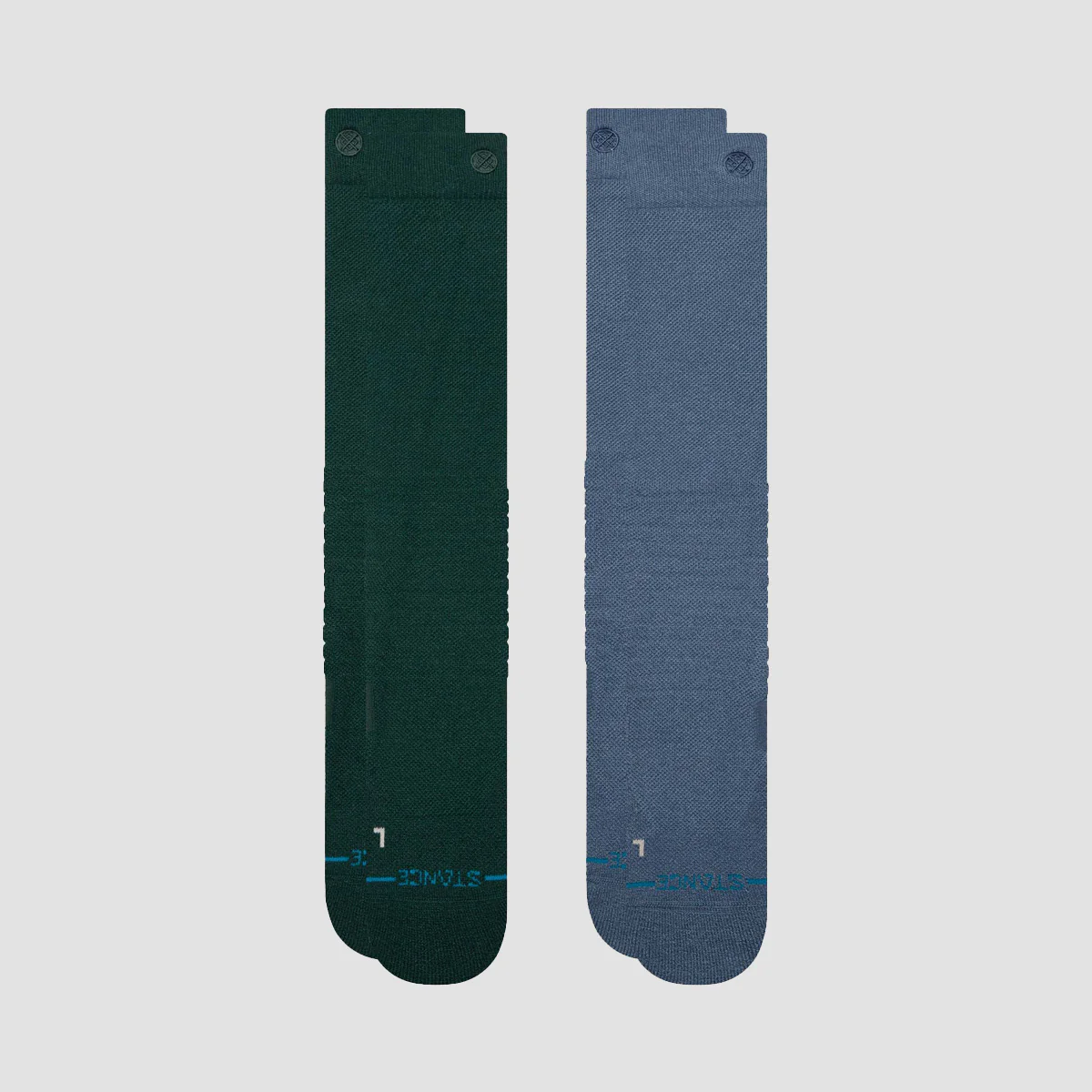 Stance Solid Mid Poly Snow Socks 2 Pack Pine