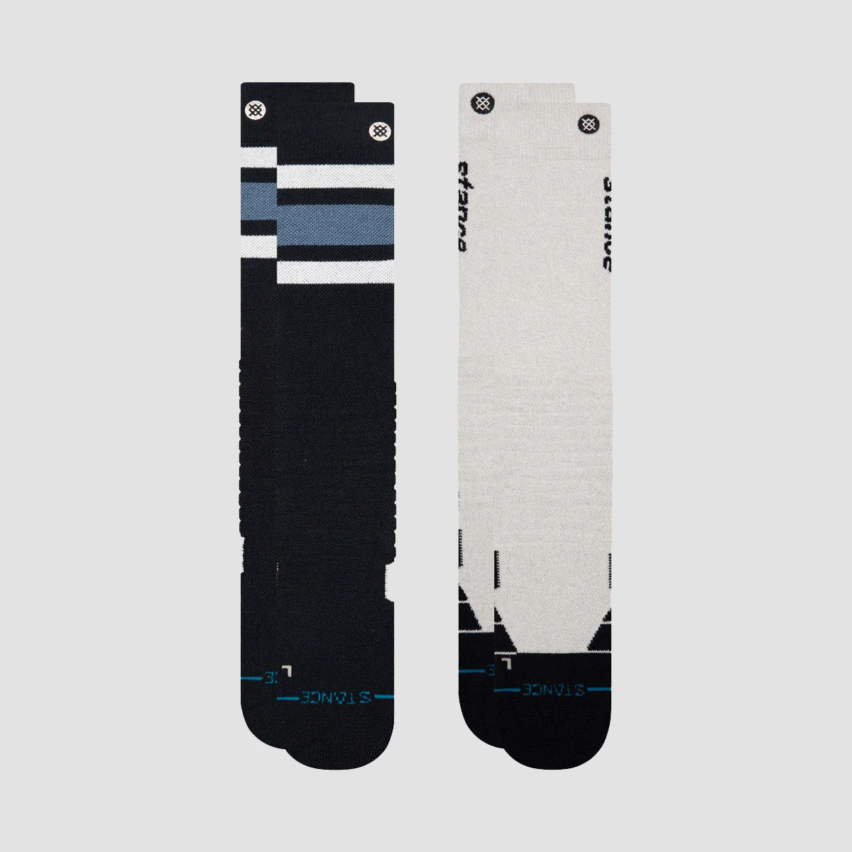 Stance Speed Mid Poly Snow Socks 2 Pack Black