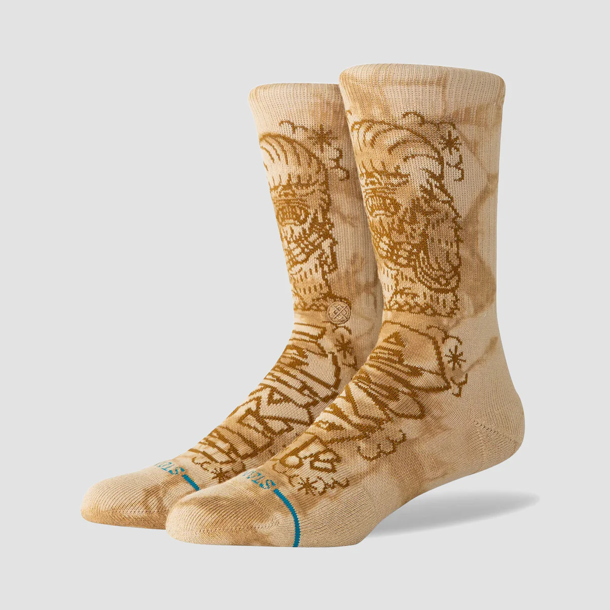 Stance Star Wars X DJ Javier Chewie Crew Socks Sand - Image 2