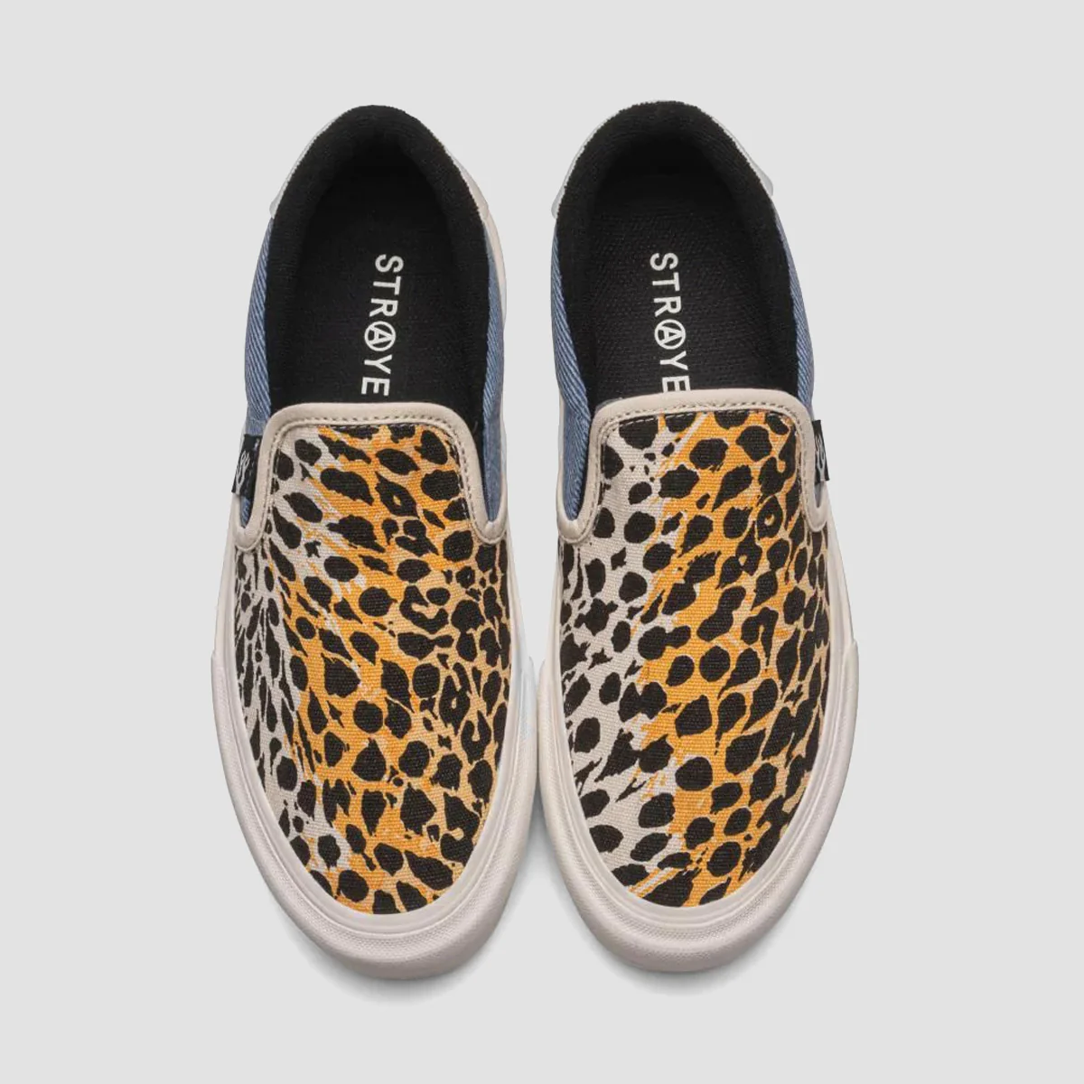 STRAYE Ventura Slip On Shoes - Cheater Denim/Cream - Image 3