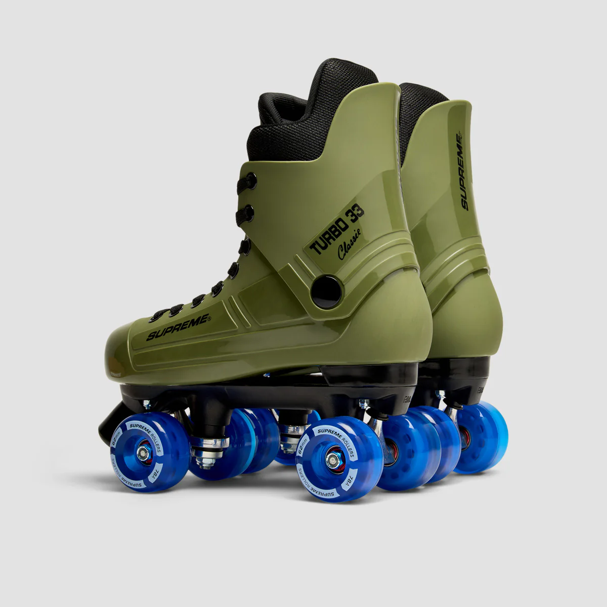 Supreme Turbo 33 Nylon Quad Skates Army Green/Blue - Image 3