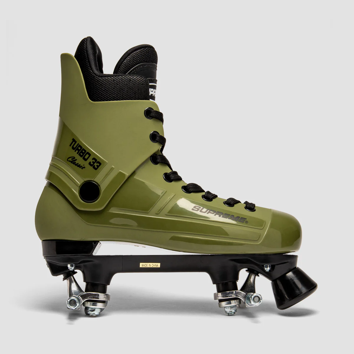 Supreme Turbo 33 Nylon Quad Skates Army Green/Purple - Image 2