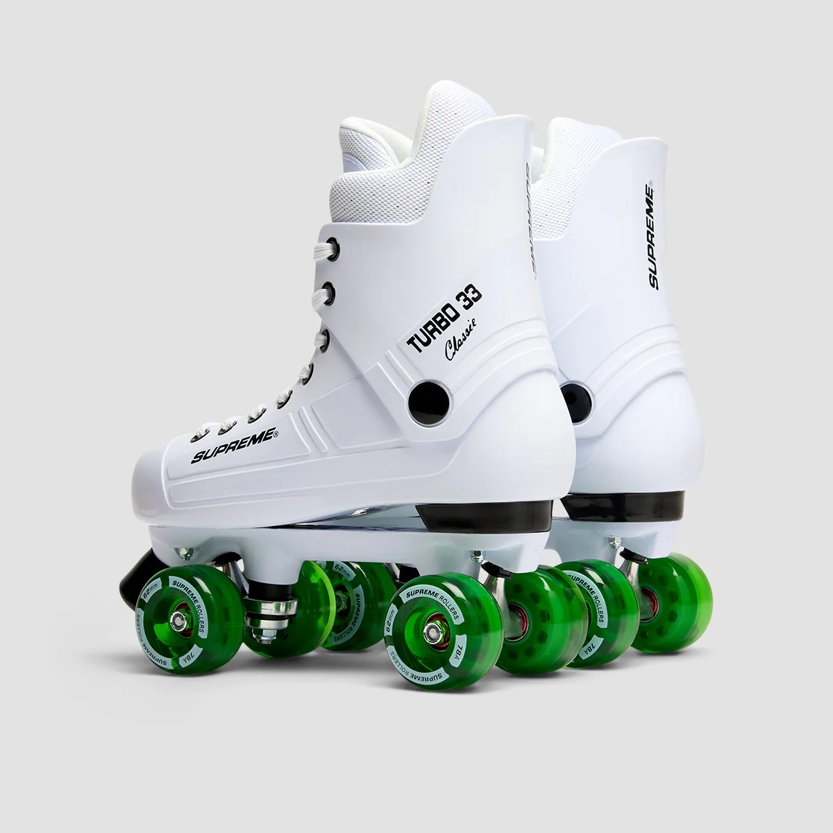 Supreme Turbo 33 Nylon Quad Skates White/Green - Image 3