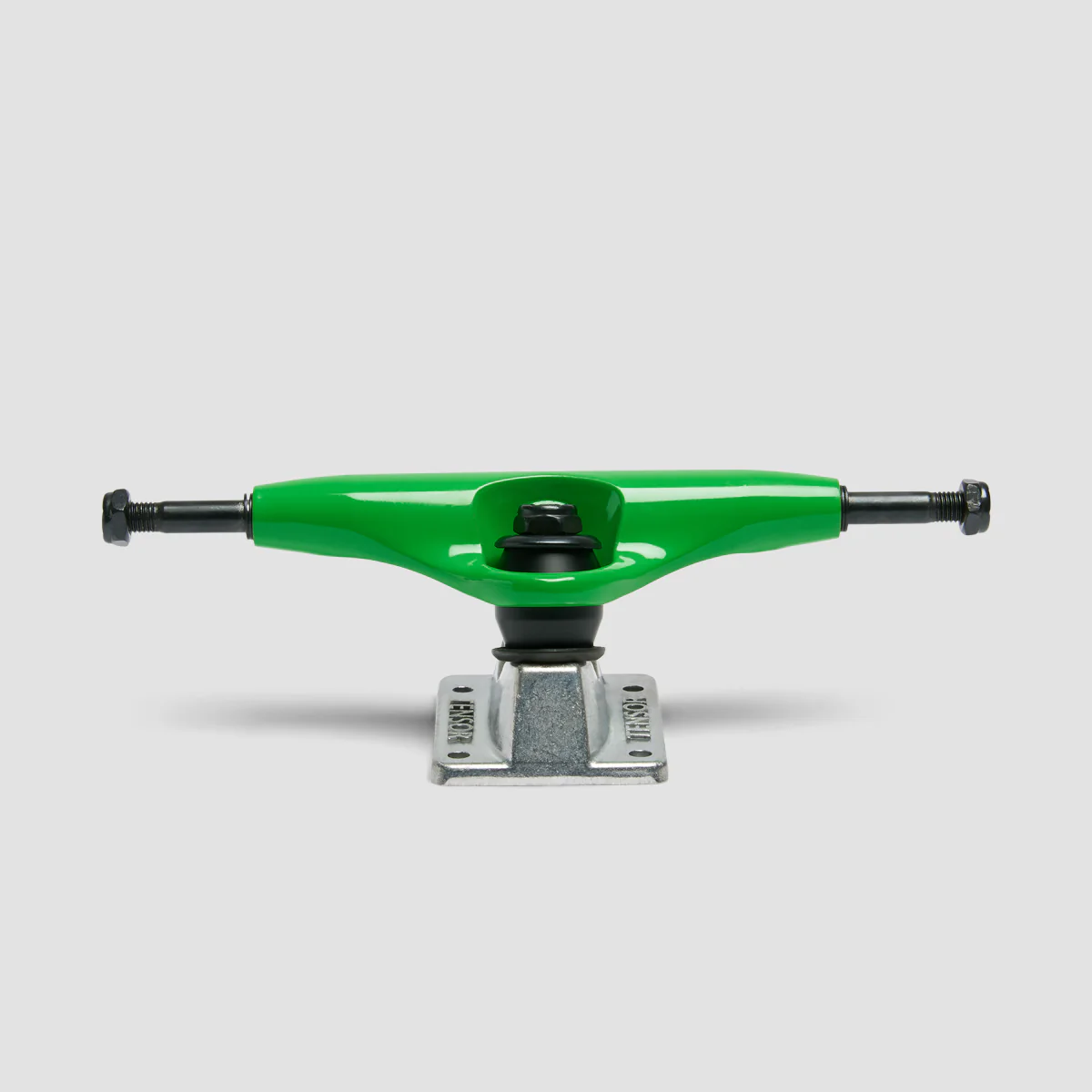 Tensor Alloys 5.25 Skateboard Trucks 1 Pair Green/Raw - 8" - Image 2