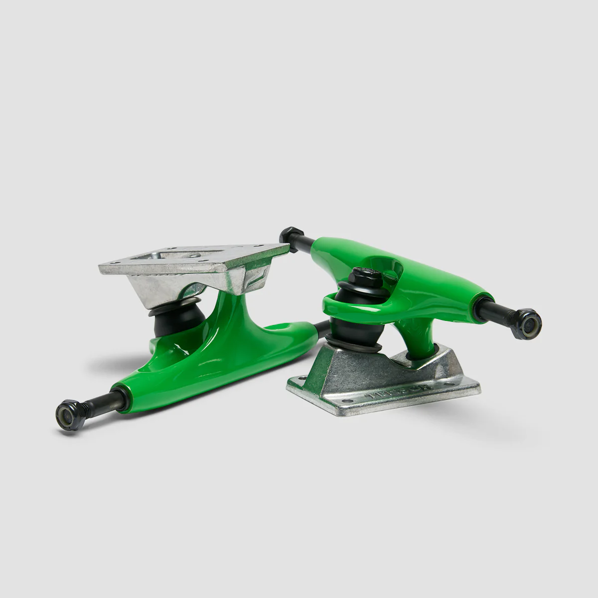 Tensor Alloys 5.25 Skateboard Trucks 1 Pair Green/Raw - 8" - Image 3
