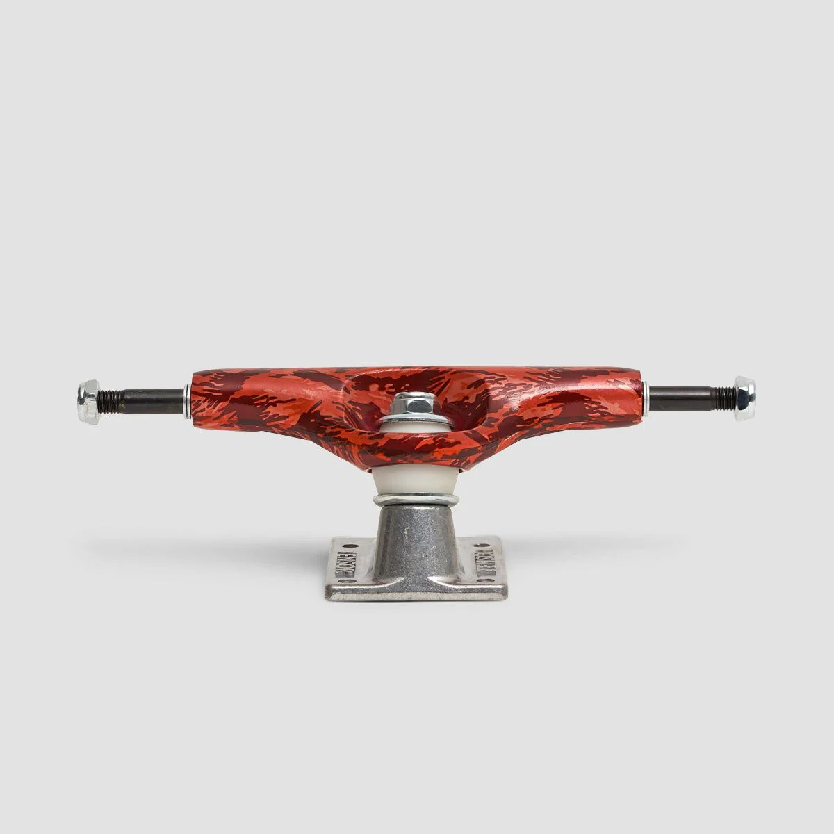 Tensor Aluminum Camo 5.25 Trucks 1 Pair Red/Raw - 8" - Image 2