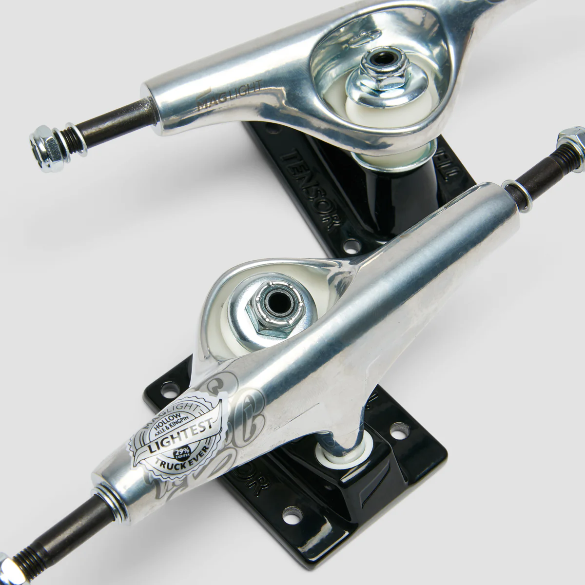 Tensor Mag Light Glossy 5.25 Skateboard Trucks 1 Pair Daewon Song/Silver - 8" - Image 4