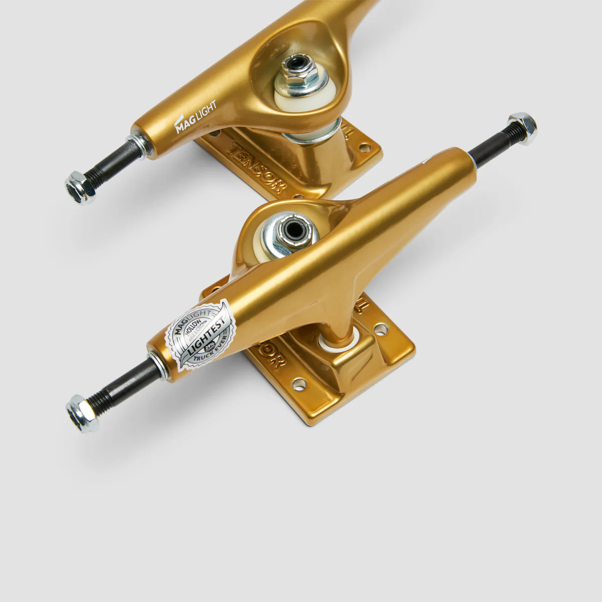 Tensor Mag Light Glossy 5.5 Skateboard Trucks 1 Pair Gold - 8.25" - Image 5