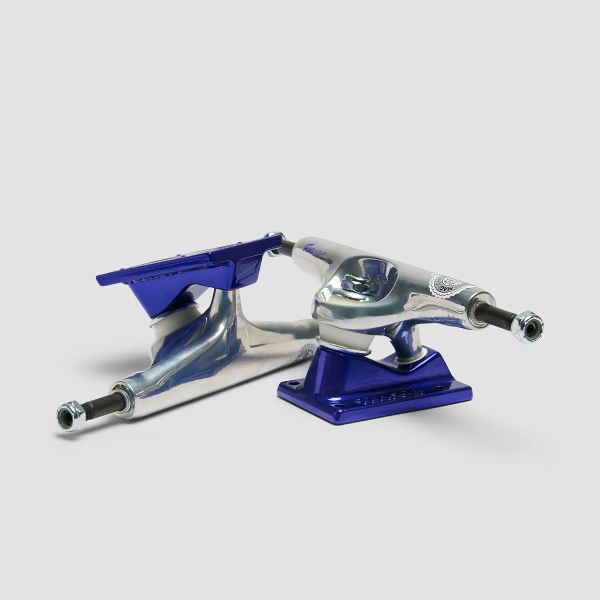 Tensor Mag Light Glossy 5.5 Skateboard Trucks 1 Pair Silver/Purple - 8.25" - Image 3