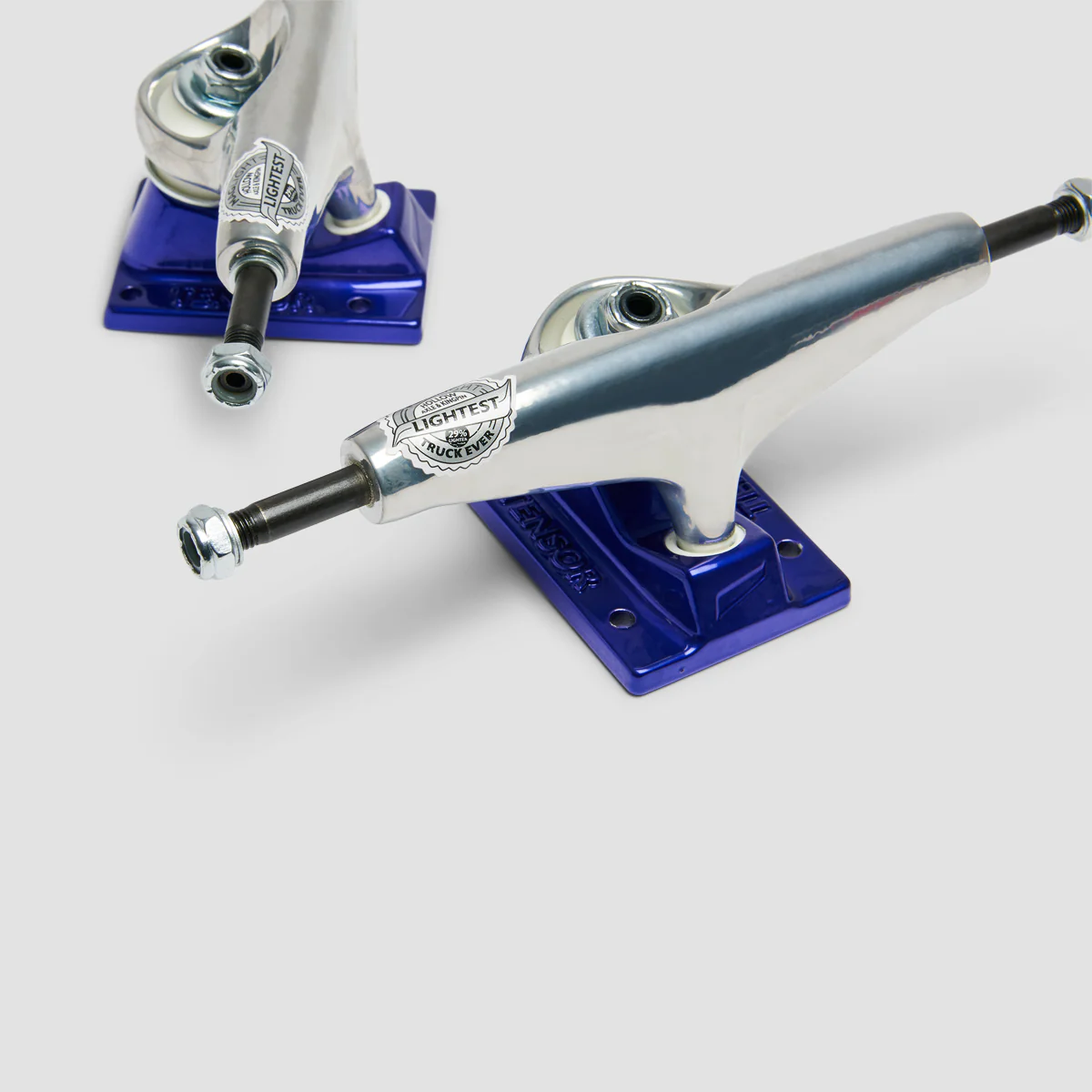 Tensor Mag Light Glossy 5.5 Skateboard Trucks 1 Pair Silver/Purple - 8.25" - Image 4