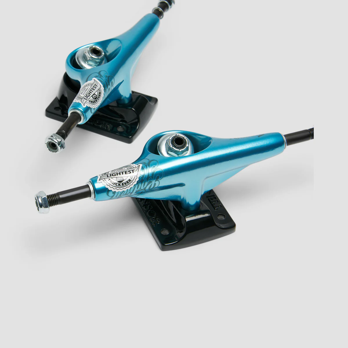 Tensor Mag Light Lo Glossy 5.25 Skateboard Trucks 1 Pair Rodney Mullen/Blue - 8" - Image 4
