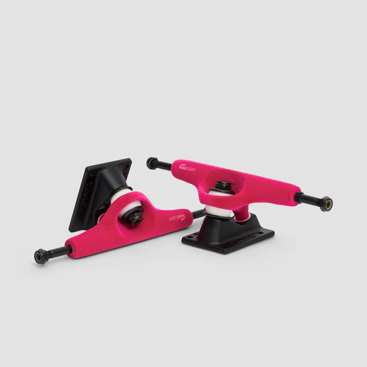 Tensor Mag Light Velvet 5.25 Skateboard Trucks 1 Pair Crimson/Black - 7.875" - Image 3