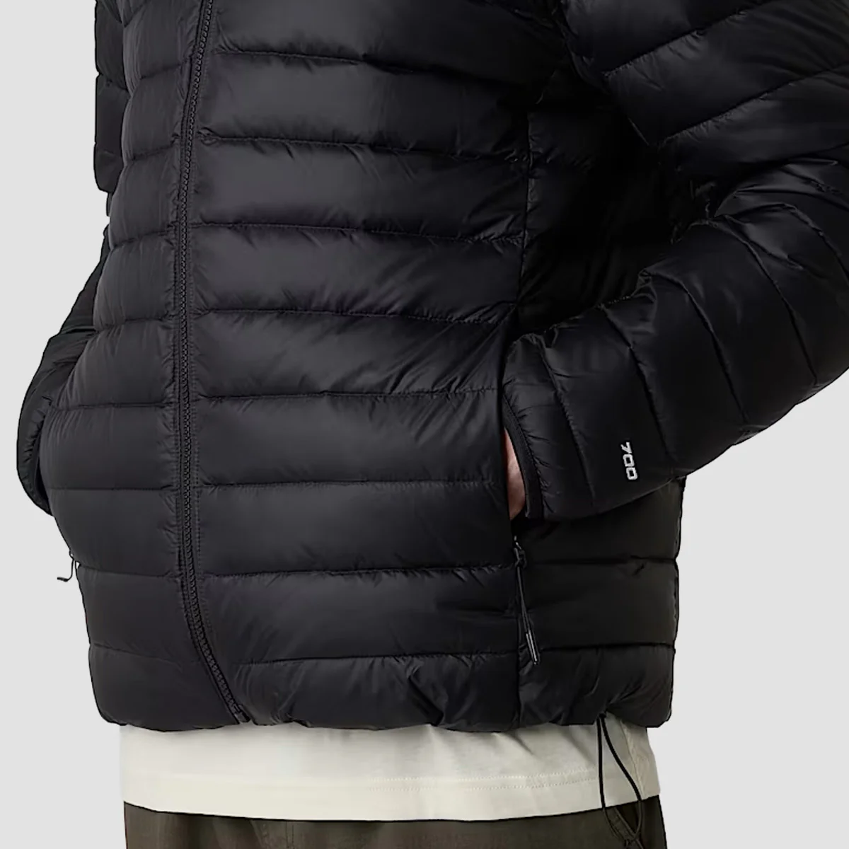 The North Face Classic Down Hooded Jacket TNF Black - Image 3
