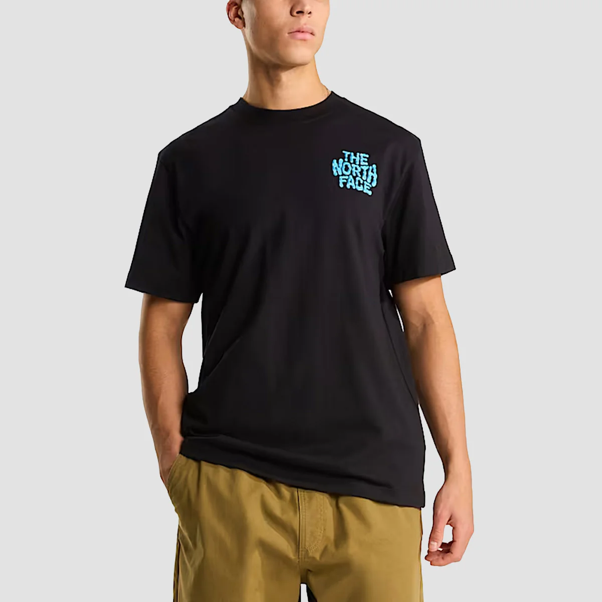 The North Face Drip Logo Relaxed T-Shirt TNF Black - Image 2