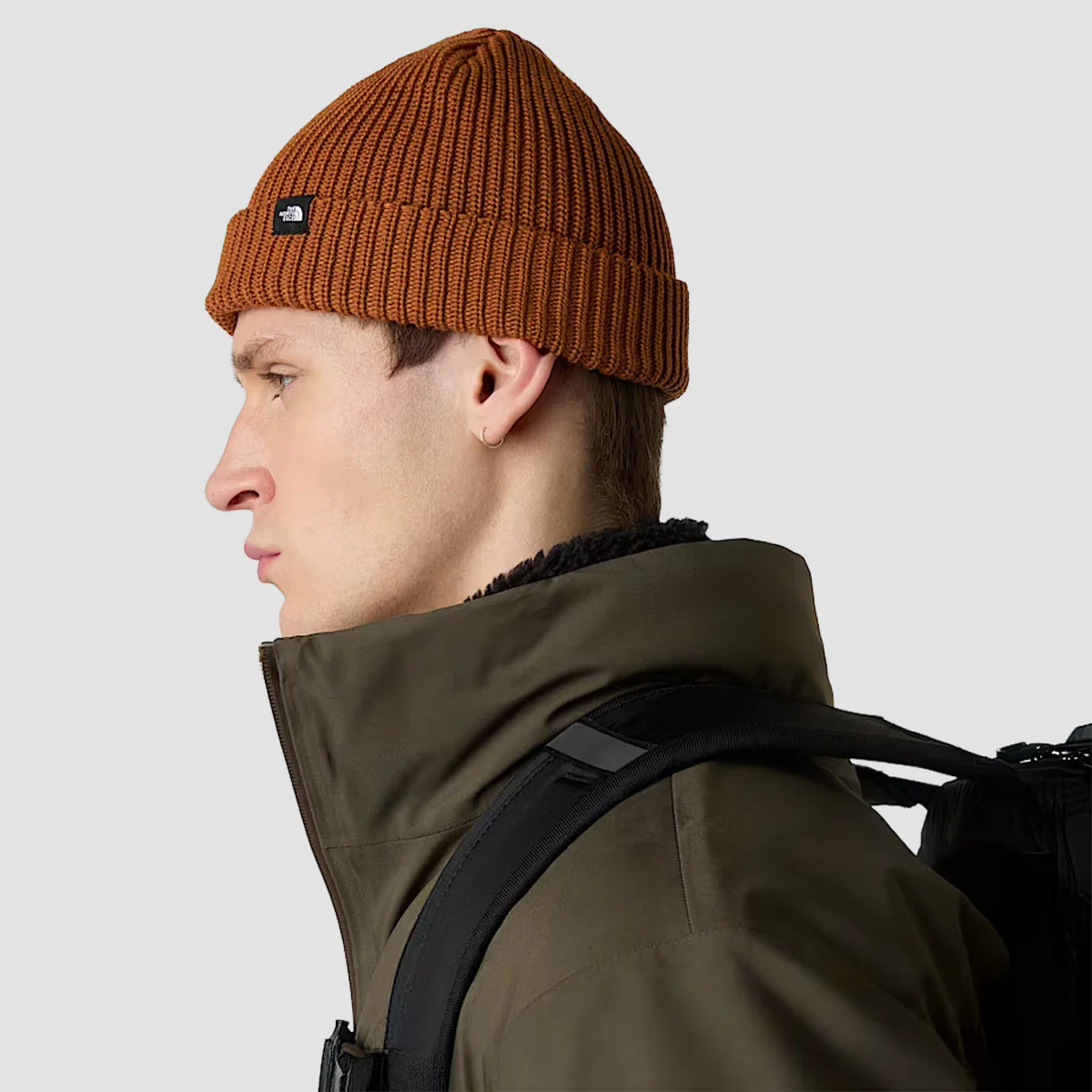 The North Face Fisherman Beanie Burnt Umber - Image 2