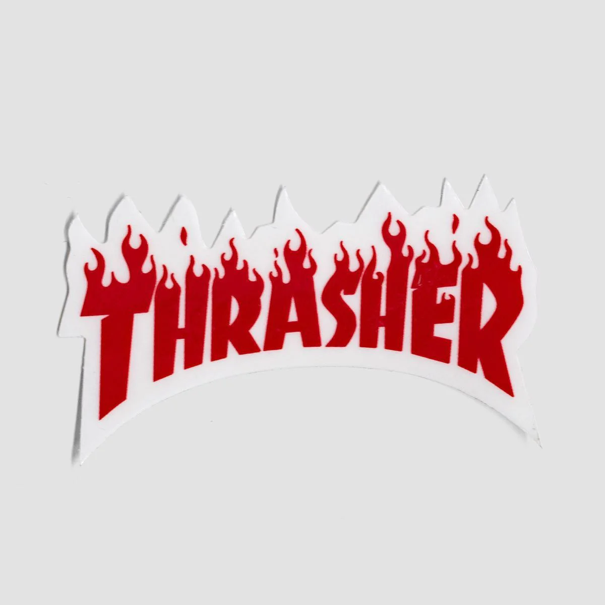 Thrasher Flame Logo Small Sticker Red 80x45mm