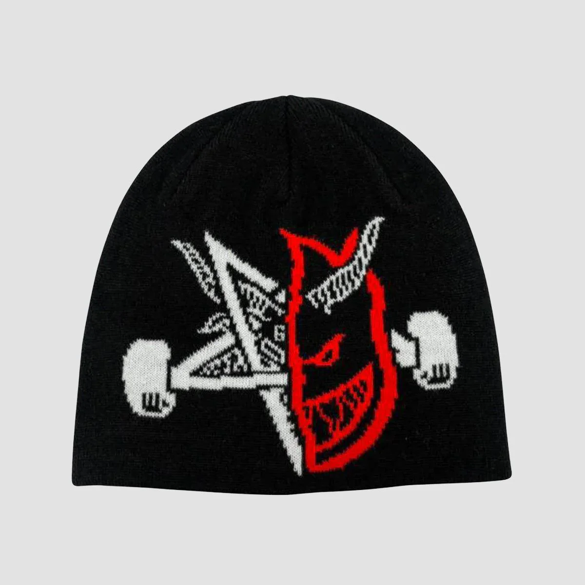Thrasher X Spitfire Thrash & Burn Skully Beanie Black