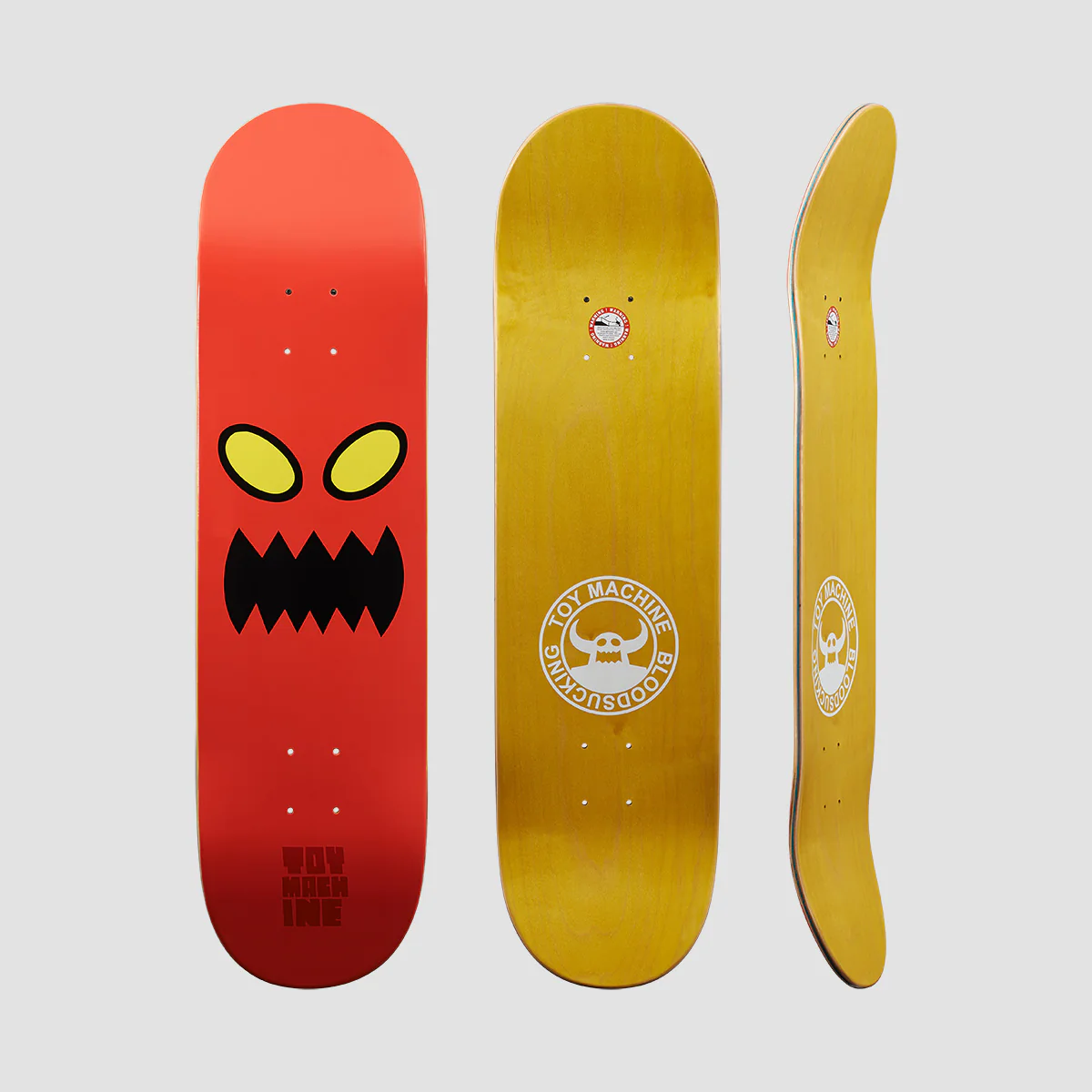 Toy Machine Monster Face Skateboard Deck - 8.25" - Image 2