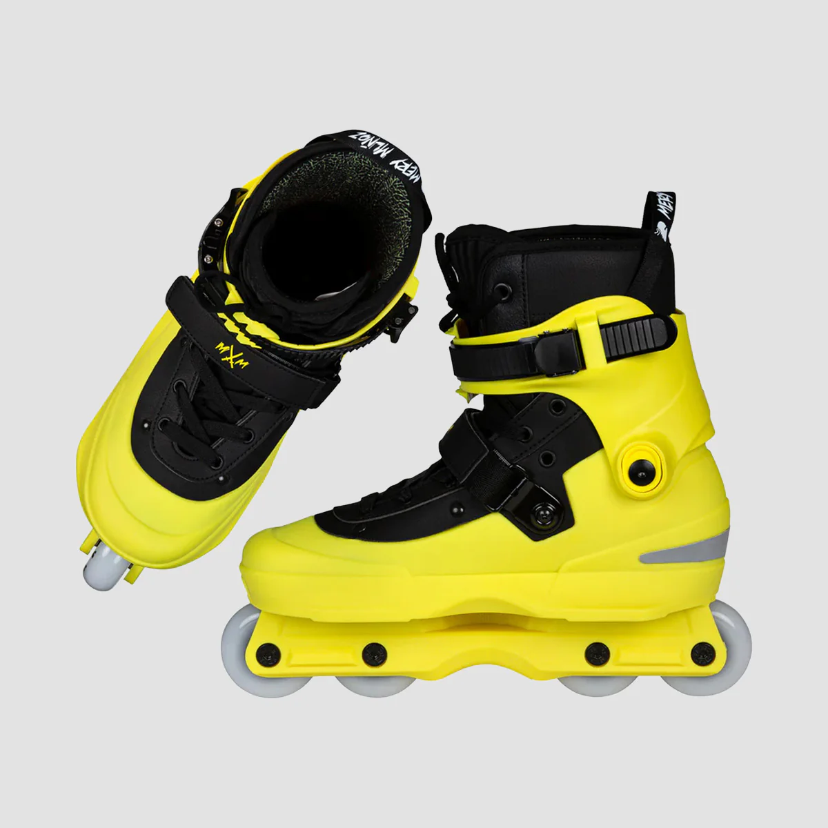 USD Aeon Mery Munoz II 60 Aggressive Inline Skates Yellow/Black - Image 2