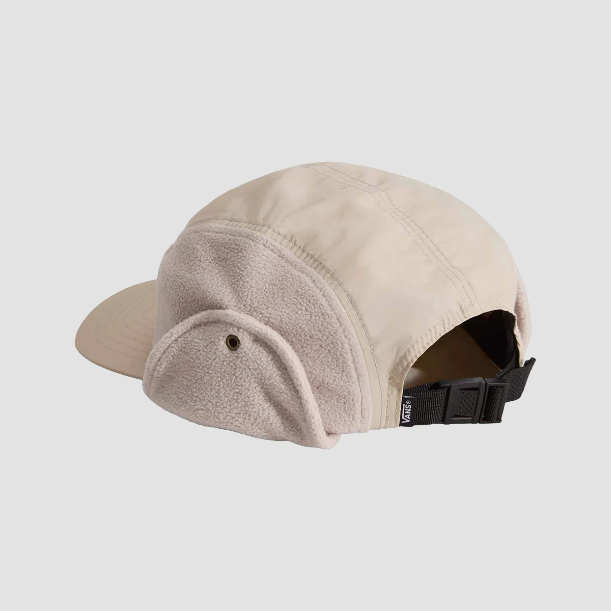 Vans 66 Earflap Tall Camper Cap Taupe Mist - Image 2
