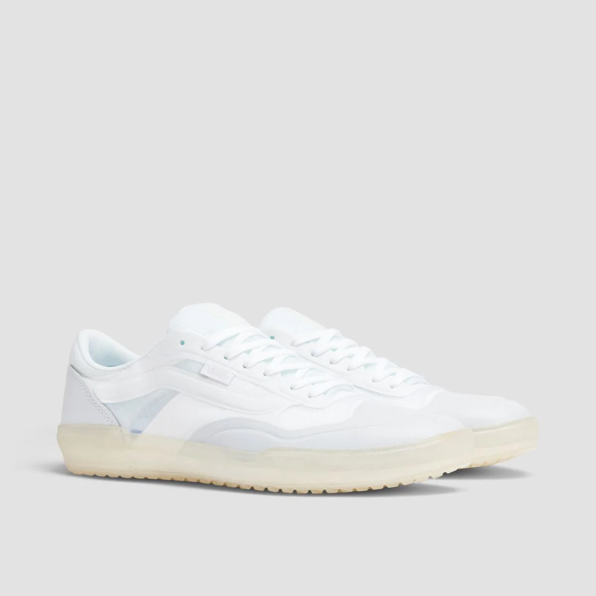 Vans Ave Shoes - Leather White/White - Image 2