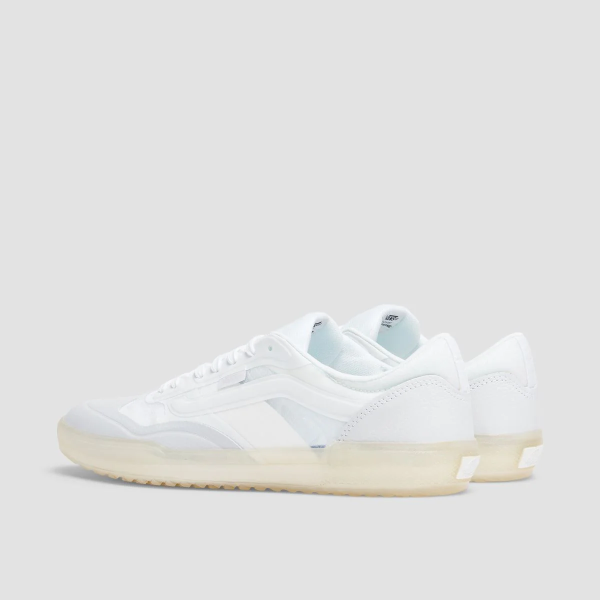 Vans Ave Shoes - Leather White/White - Image 3