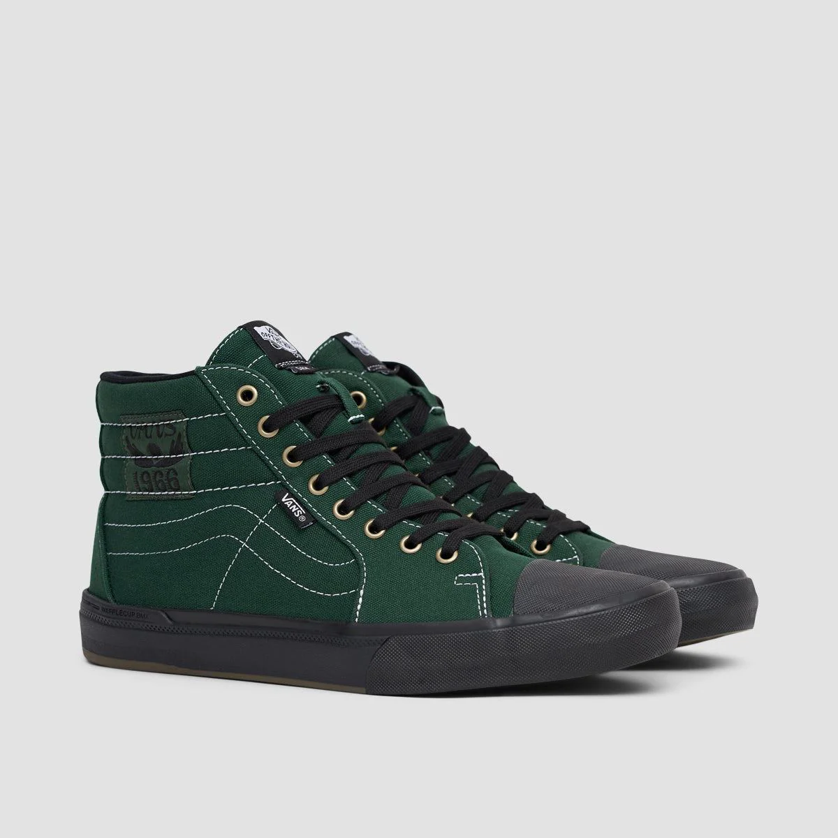 Vans BMX SK8-Hi 238 High Top Shoes - Dakota Roche Green/Black - Image 2