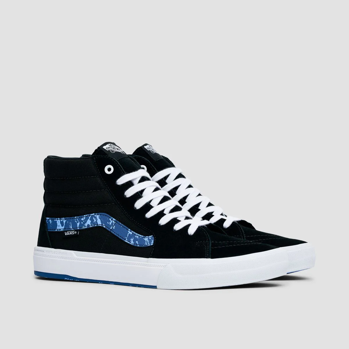 Vans BMX Sk8-Hi Shoes - Marble Black/White/Blue - Image 2