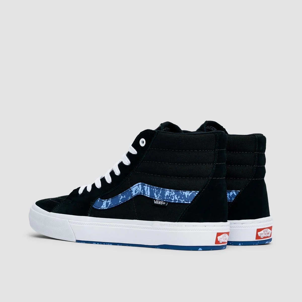 Vans BMX Sk8-Hi Shoes - Marble Black/White/Blue - Image 3