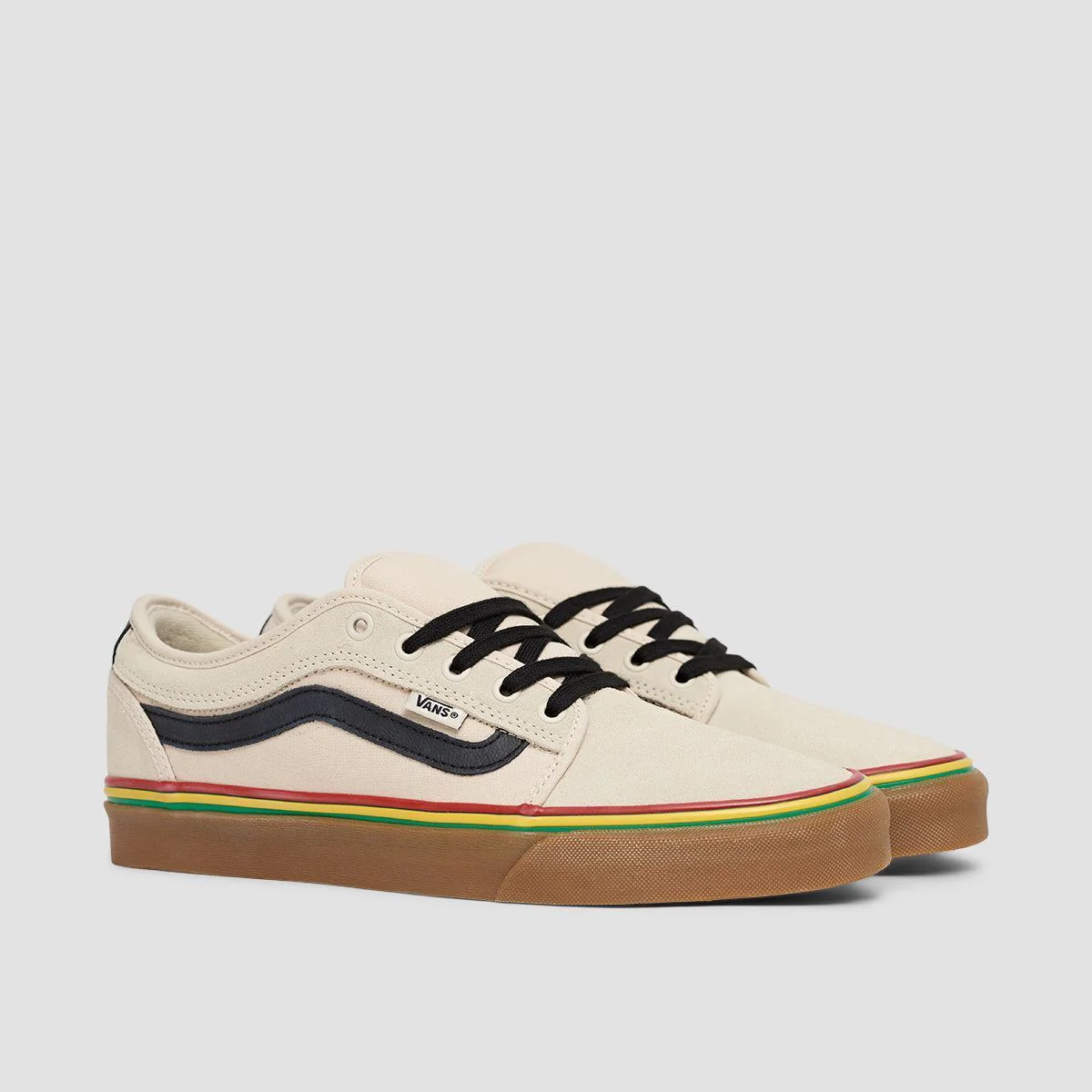 Vans Chukka Low Sidestripe Shoes - Rasta Turtledove - Image 2