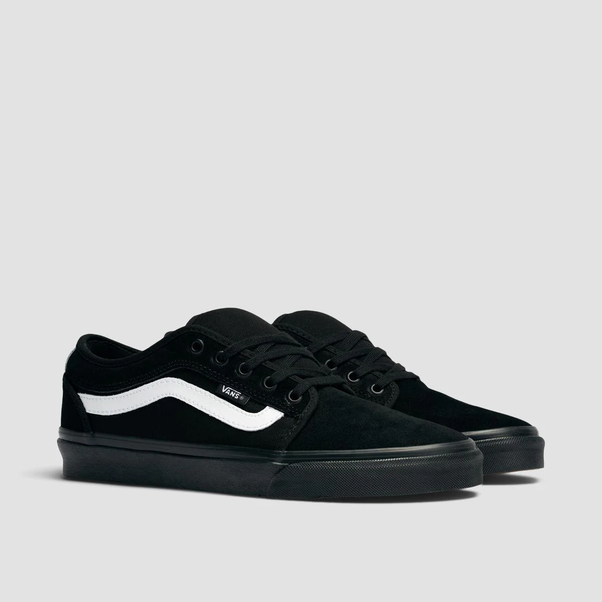Vans Chukka Sidestripe Shoes - Black/Black/White - Image 2